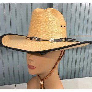 Avelar 30X Legitima Palma Sombreros Size 6 3/4 Banded Mexico Cowboy Hat